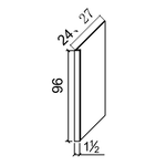 REF96-1.5-27 - WHITE SHAKER Solid Soft Close RTA Cabinet (Flat Pack) FINAL PRICE CLEARANCE // NO RETURNS OR EXCHANGES