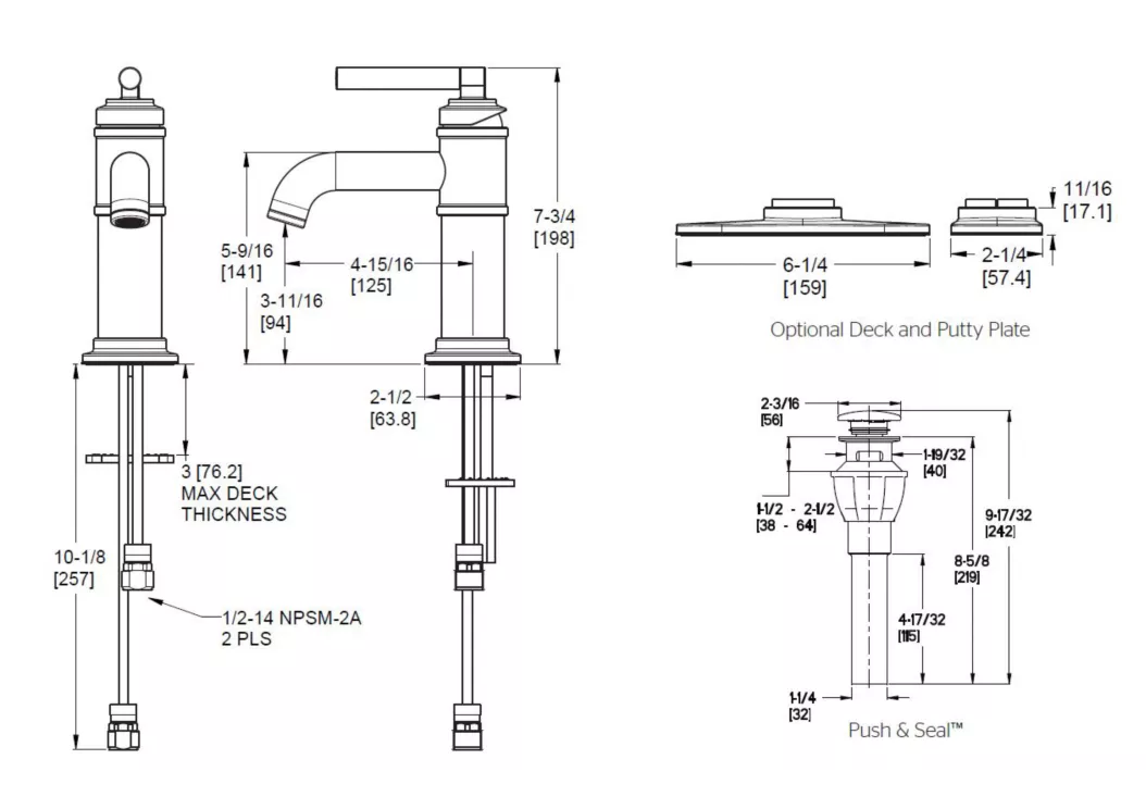 Pfister Kierland Bath Faucet Spot Defense Brushed Nickel, LF-042-KIEGS Retail:$172.33 Loc: B3 FINAL PRICE