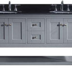 Julianna 60-in Cashmere Gray Double Sink Vanity with Umbra Gray Quartz Top, MD-3160-UGQSQ-CG