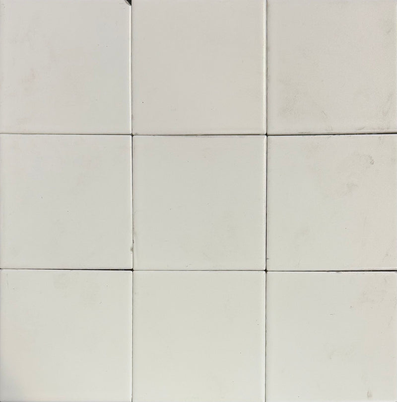 ** PER PCS ** Merola Tile Chelsea Super Square Matte White, FTCC4SQMCW, MSRP: $10.97/PC, 10pc/box, SPECIAL DISCOUNT $1.99 + Tax, Loc: MT3-G