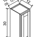 W1830 - GRAY SHAKER Solid Soft Close RTA Cabinet (Flat Pack) FINAL PRICE