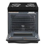 Whirlpool 30-in 4 burners 4.8-cu ft Slide-In Electric Range in Black, WEC310S0LB/3 *JR2508, Retail: $1258.99, FINAL PRICE: $799.99 + TAX
