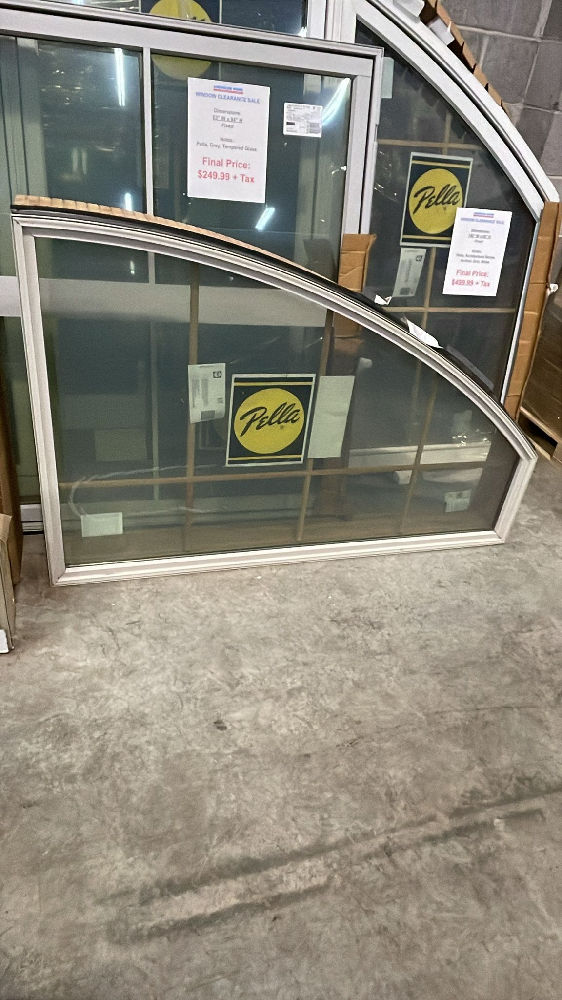 Arched Window List - Various Sizes & Various Prices - All Clearanced