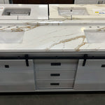 Florence 72-inch Double Sink Bathroom Vanity in Gray with Custom Quartz Top, VV372G-CQTSQ, Retail: $2,099.95, FINAL PRICE: $1,299.99 + TAX