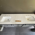 Florence 72-inch Double Sink Bathroom Vanity in Gray with Custom Quartz Top, VV372G-CQTSQ, Retail: $2,099.95, FINAL PRICE: $1,299.99 + TAX