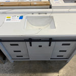 Florence 48-inch Grey Single Sink Bathroom Vanity with Custom Quartz Top, VV348G-CQTSQ, Retail: $1,399.95, CLEARANCE PRICE: $799.99 + TAX