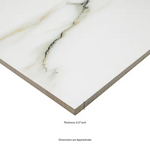 Aria Blanco 24x24 Polished Porcelain Floor and Wall Tile, 10mm, 4pcs, 70 lbs, 16sf, Retail: $2.99/sf, FINAL PRICE: $1.49/sf, $23.84/box + Tax.