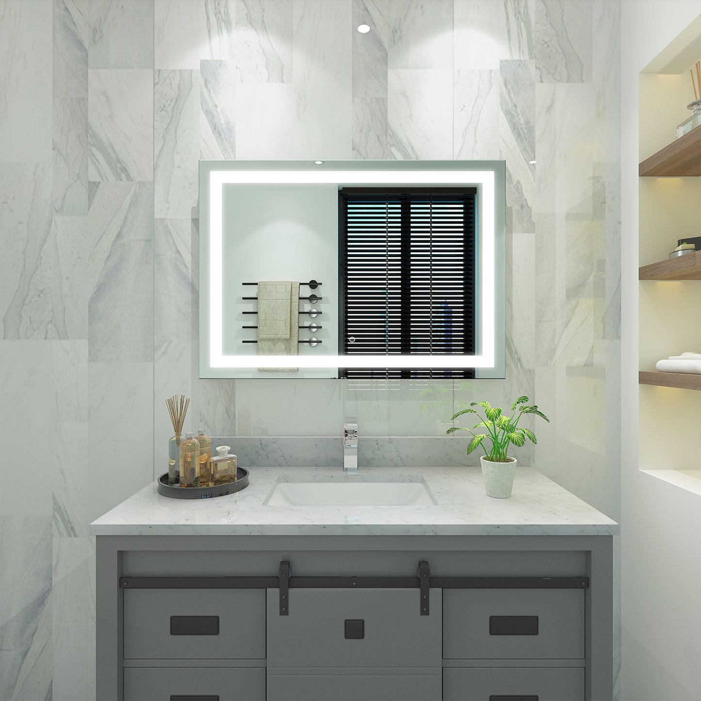 Aurora 24x30 Frameless LED MIRROR with Defogger MA022430TD-OL FINAL PRICE: $209.99 + TAX