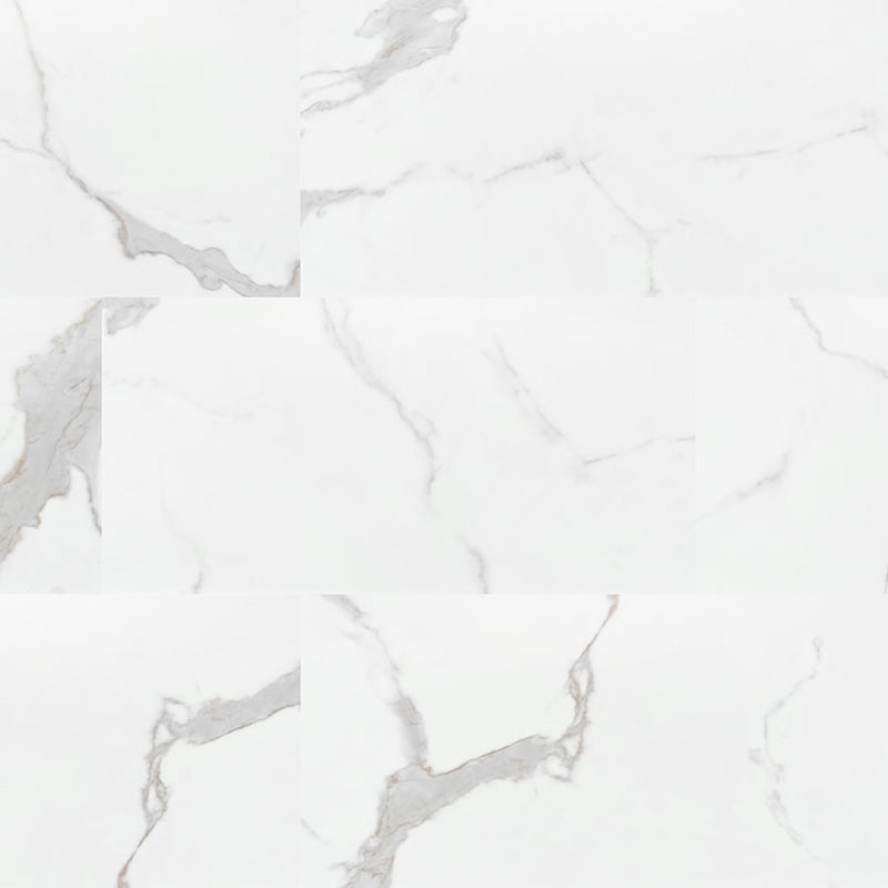 Trecento Calacatta Marbello 12x24 Luxury Vinyl Plank Flooring, ** No Padding** VTRCALMAR12X24-5MM-12MIL, 4mm, 12mil, 35lbs, 19.37sf, 12pcs, FINAL PRICE: $0.99/sf, $19.18/bx