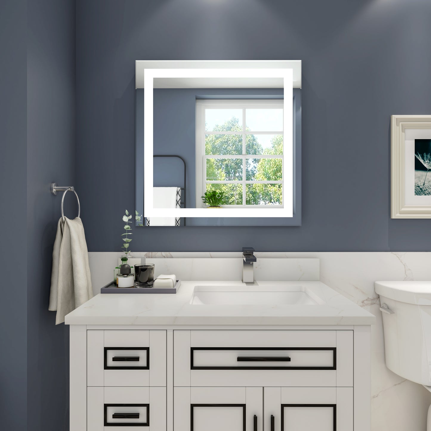 Aurora 30x30 Square Frameless LED Mirror, MA023030T, FINAL PRICE: $179.99 + Tax