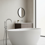 Acquabella Asteri Center Drain 59x32 Freestanding Bathtub in Snow White Matte, AST59FST-M, Retail: $10,000.00, FINAL PRICE: $1,499.99 + TAX