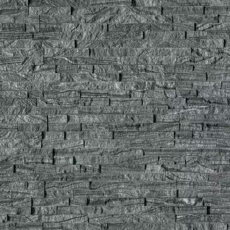 Glacial Black Splitface Marble 6x24 Ledger Panel, LPNLMGLABLK624, 12mm -18mm, 6pcs, 42.84 lbs, 6sf, FINAL PRICE: $2.50/pc, $2.50/sf, $15.00/bx + Tax