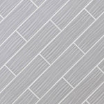 Gray Riptide 4x16 Matte Subway Ceramic Wall Tile, NHDGRARIP4X16, 6.3mm, 40pcs, 49.6 lbs, 17.76sf, Retail: $1.80sf // $31.99 bx, FINAL PRICE: $0.99/sf, $17.58/bx + Tax