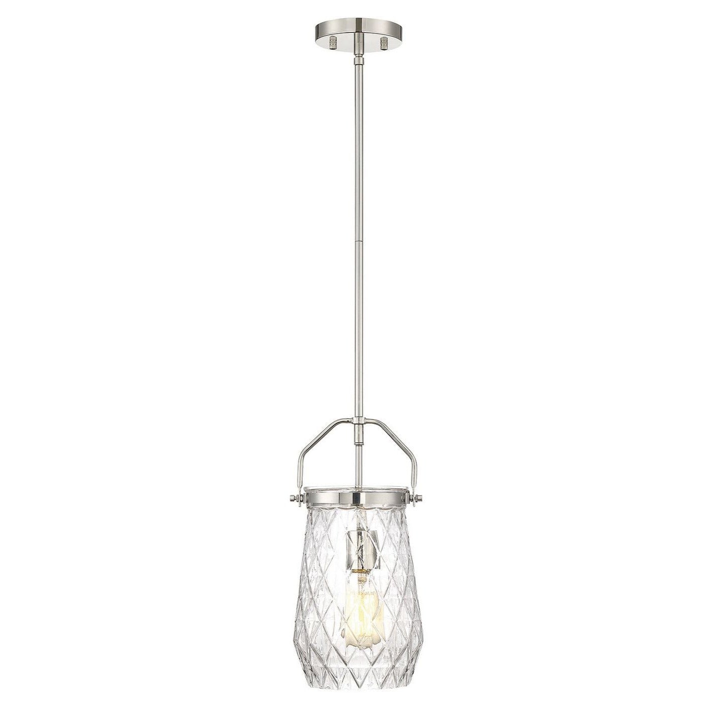ST. CLARE 1 Light MINI PENDANT *LQ*, 7-9281-1-109, MSRP: $118.00, WHOLESALE: $59.00, Loc: RUG-2, Final: $21.00, Clearance!