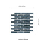 **PER PCS** Oasis Blast 12x11 Glass Mesh-Mounted Mosaic, GLSBRK-OABLA6MM, 6mm, 15pcs, 45 lbs, 15sf, Retail: $14.99/pc, FINAL PRICE: $6.99/pc + Tax