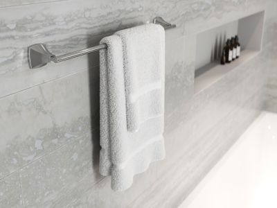 Pfister Bellance 24-in Towel Bar Bath Accessory Polished Chrome, BTB-BLL2C Retail:$39.99, Loc: B7, FINAL PRICE