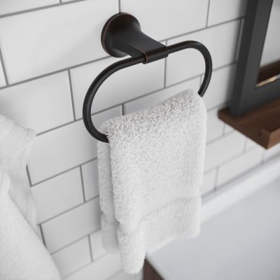 Pfister Pfirst Modern Bath Towel Holder Accessory Tuscan Bronze, BRB-PFM0Y Retail: $63.00, Loc: B6, FINAL PRICE