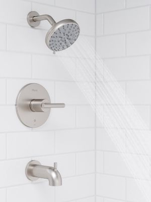 Pfister Zeelan Bath Tub/Shower Spot Defense Brushed Nickel, 8P8-WS2-ZLSGS Retail:$303.00, Loc: B1, FINAL PRICE