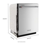 KitchenAid Eco Series 360 MAX JETS 24-in Top Control Built-in Dishwasher With Third Rack (Stainless Steel with PRINTSHIELD Finish) 44-dBA, KDTM404KPS/3 *JR2507, Retail: $1,349.00, FINAL PRICE: $699.99 + TAX