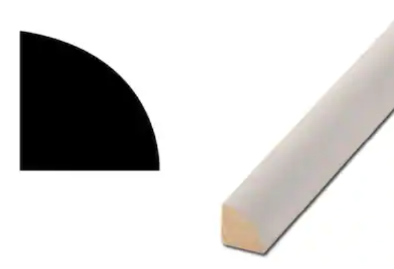 *** PER PIECE ** AHL 12ft Primed Quarter Round WM 106 Primed Pine, 11/16" x 11/16" x 12', FINAL PRICE: $0.40/lf + TAX