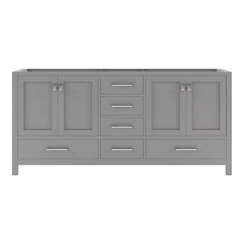 Caroline Avenue 72-in Cashmere Gray Undermount Double Sink Bathroom Vanity with CUSTOM Top, GD-50072-CUSTOM-CG, Final Price: $1,299.99 + Tax