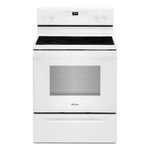 Whirlpool 30-in Glass Top 5 Elements 5.3-cu ft Self-Cleaning Freestanding Electric Range (White), WFE525S0HW/1 *JR2507, Retail: $943.99, FINAL PRICE: $599.99 + TAX