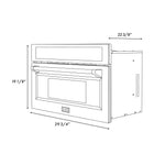 ZLINE KITCHEN & BATH Autograph Edition 1.6-cu ft 1000-Watt 29.75-in Built-In Microwave with Sensor Cooking Controls (Black Stainless Steel with Champagne Bronze Handle), MWOZ-30-BS-CB *HD2507, Retail: $1,999.95, FINAL PRICE: $1,199.99 + TAX