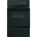 GE 24-in Self-cleaning Single Gas Wall Oven (Black)