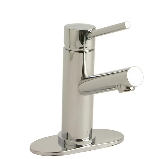 Giagni MonoBloc Polished Chrome Single Hole WaterSense Bathroom Sink Faucet with Drain and Deck Plate, LL102-PC, 290871, [FB216], FINAL PRICE: $29.99 + Tax