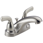 Delta Foundations Two Handle Centerset Bathroom Faucet in Stainless Steel, B2510LF-SS, MRSP: $97.53, FINAL PRICE: $39.99 + TAX