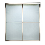American Standard Prestige Brushed Nickel 46-in to 48-in x 68-in Framed Sliding Soft Close Shower Door - CLEARANCED, AM00775422.006, 602402