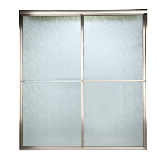 American Standard Prestige Brushed Nickel 46-in to 48-in x 68-in Framed Sliding Soft Close Shower Door - CLEARANCED, AM00775422.006, 602402