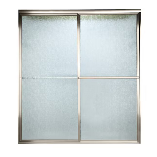 American Standard Prestige Brushed Nickel 46-in to 48-in x 68-in Framed Sliding Soft Close Shower Door - CLEARANCED, AM00775422.006, 602402