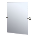 Gatco Tiara 28-in x 31.5-in Beveled Frameless Rectangle Tilting Bathroom Vanity Mirror (Satin Nickel), 4339S *JR2511, Retail: $149.00, FINAL PRICE: $79.99 + TAX