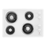 Whirlpool 30-in 4 Burners Coil White Electric Cooktop