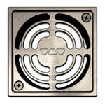 Schluter Systems 2-in Brushed-Nickel Square Grate, KD2/ATGB/GR, Retail: $132.45, Final Price: $49.99 + Tax