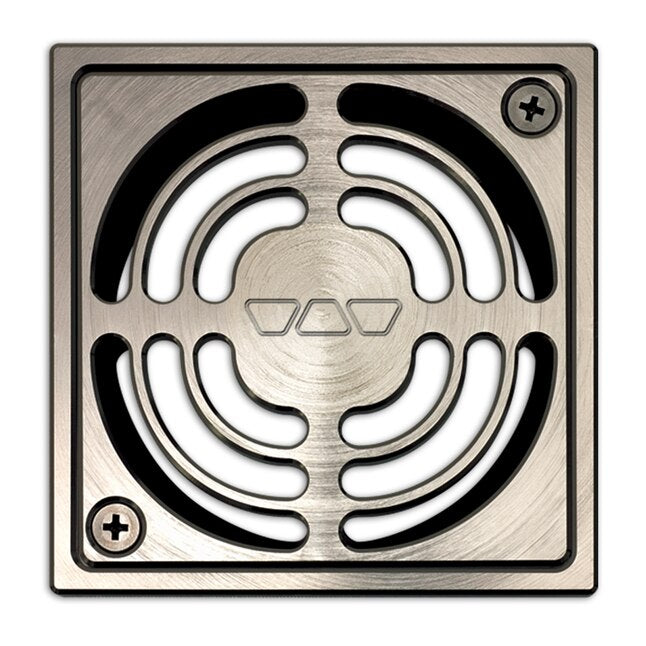 Schluter Systems 2-in Brushed-Nickel Square Grate, KD2/ATGB/GR, Retail: $132.45, Final Price: $49.99 + Tax