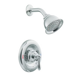 Moen Caldwell Chrome 1-handle 4-in Round Shower Faucet with Valve (Single Function), 82495C #65469  *JR2512, Retail: $239.60, FINAL PRICE: $79.99 + TAX