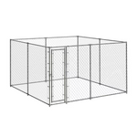 Pet Sentinel Chain Link Outdoor Unassembled Kennel for Any Pet Dog ( 10-ft L x 10-ft W x 6.0-ft H ), 830063  #476087 *JR2510, Retail: $389.00, FINAL PRICE: $199.99 + TAX