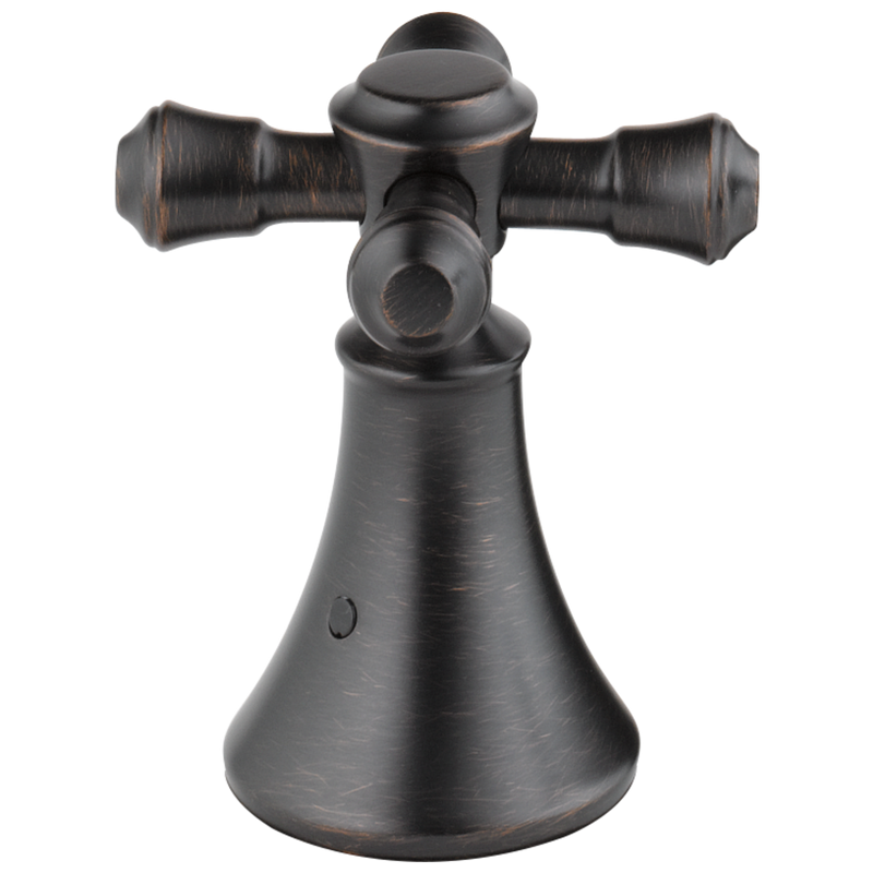 Delta Cassidy Metal Cross Handle Set - Roman Tub in Venetian Bronze, H695RB