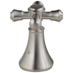 Delta Cassidy Metal Cross Handle Set - Roman Tub in Stainless Steel