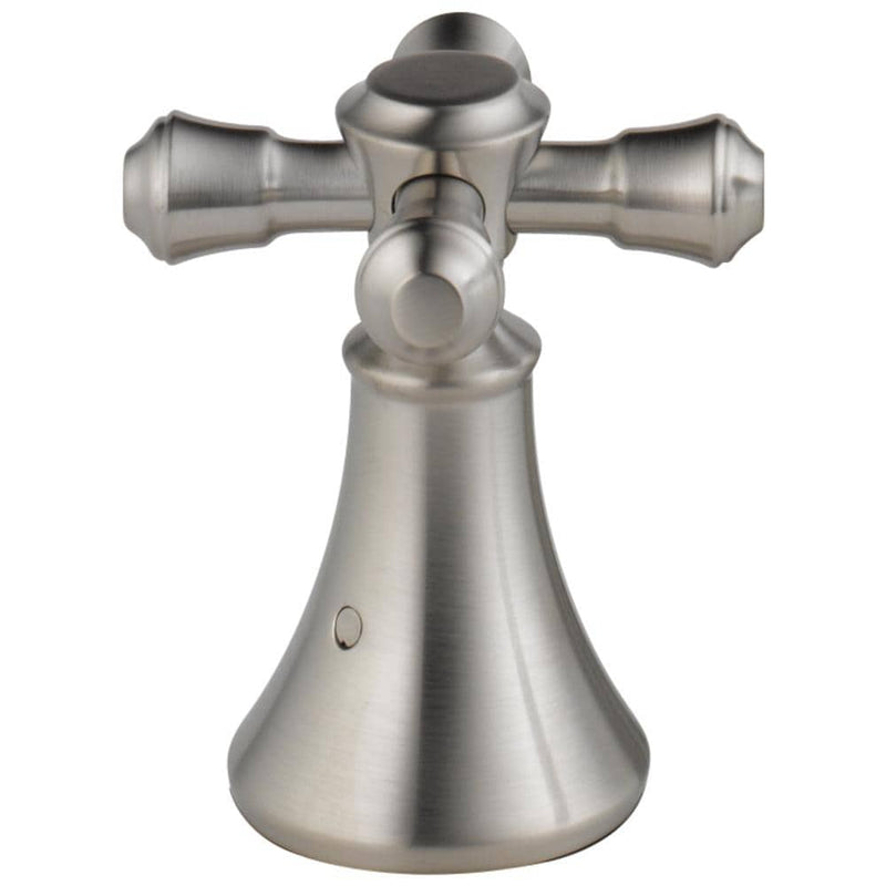 Delta Cassidy Metal Cross Handle Set - Roman Tub in Stainless Steel