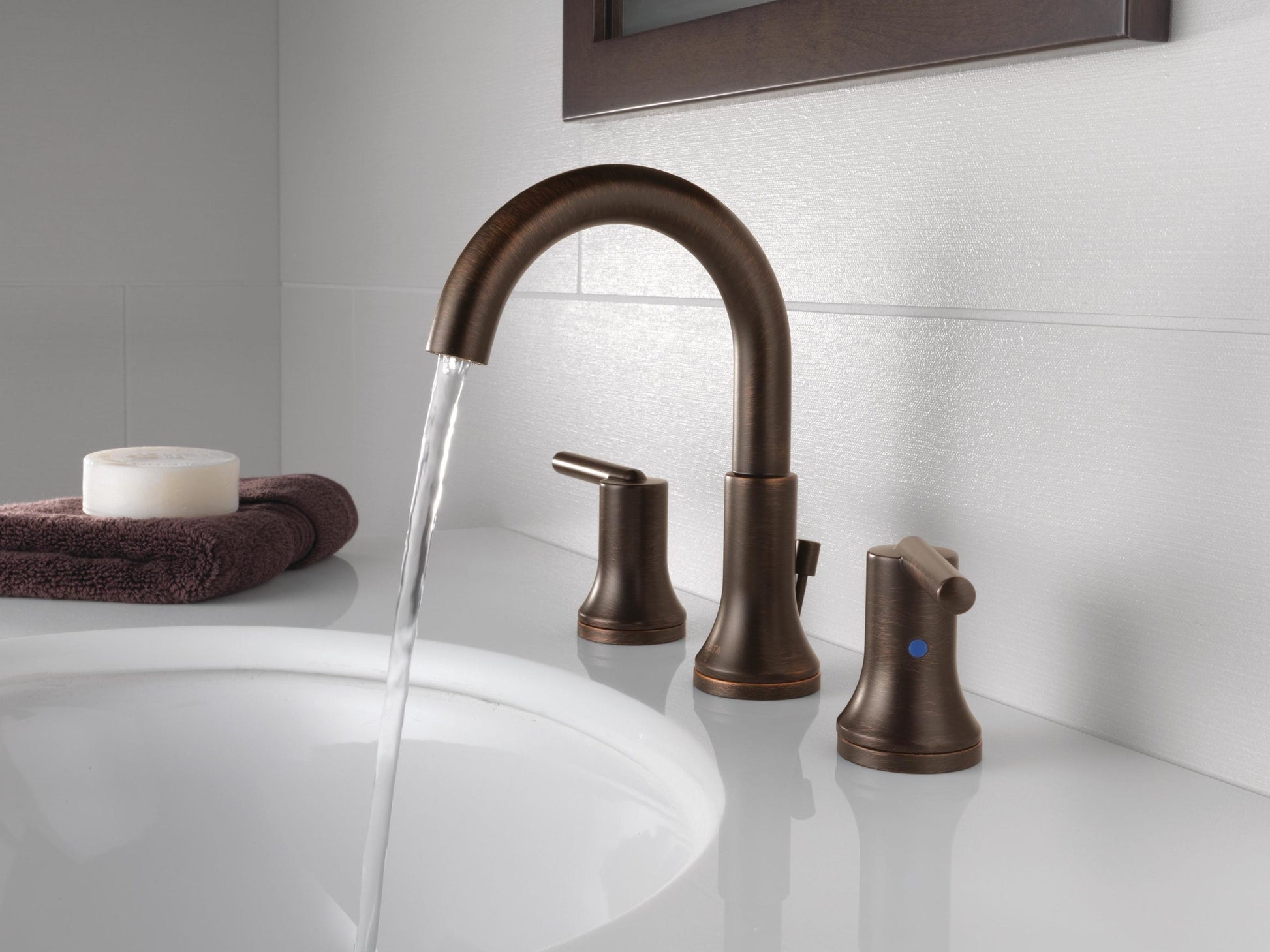 Delta Trinsic Two Handle Widespread Bathroom Faucet in Venetian Bronze, 3559-RBMPU-DST, MRSP: $509, FINAL PRICE: $299.99 + TAX