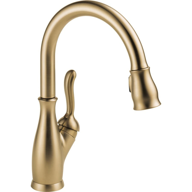 Delta Leland Single Handle Pull-Down Kitchen Faucet with ShieldSpray Technology in Champagne Bronze, MSRP: $439, FINAL PRICE: $199.99 + TAX