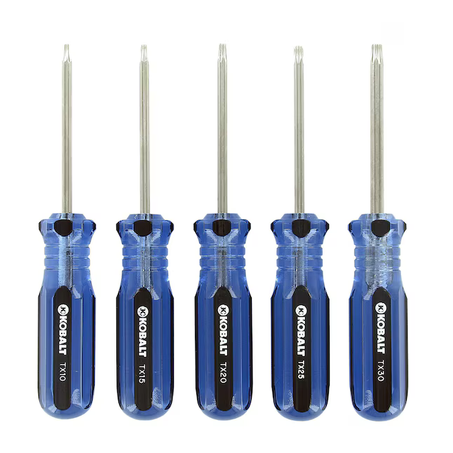 Kobalt 5-Piece Star Driver Set T10, T15, T20, T25 & T30 #0525814