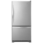 Whirlpool 18.7-cu ft Standard-Depth 30-in Wide Bottom-Freezer Refrigerator with Ice Maker ( Stainless steel ) ENERGY STAR Certified