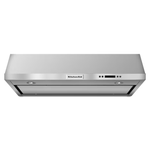 KitchenAid 36-in 600-CFM Convertible Stainless Steel Under Cabinet Range Hoods Undercabinet Mount with Charcoal Filter