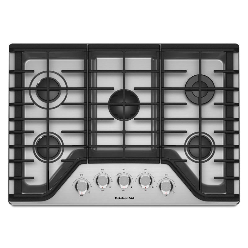 KitchenAid 30-in 5 burners Stainless steel Gas Cooktop, KCGS350ESS, FINAL PRICE: $749.99