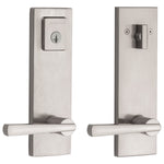 Exterior Single-Cylinder Deadbolt and Keyed Entry Door Handleset ft. SmartKey Security
