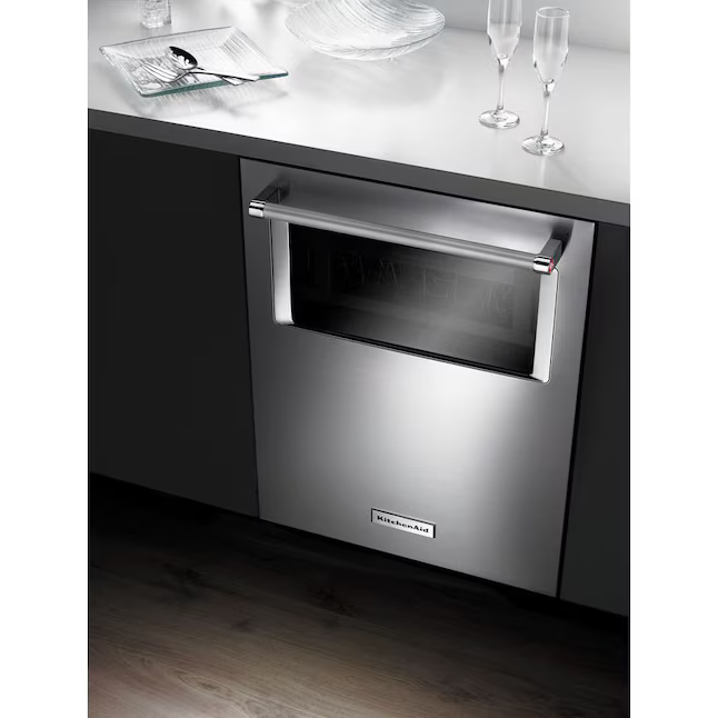 KitchenAid 24-in Top Control Built-in Dishwasher (Stainless Steel) 44-dBA, KDTM384ESS/3 *JR2508, Retail: $1,249.00, FINAL PRICE: $869.99 + TAX